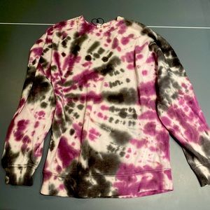 Garage Purple tie dye Crewneck